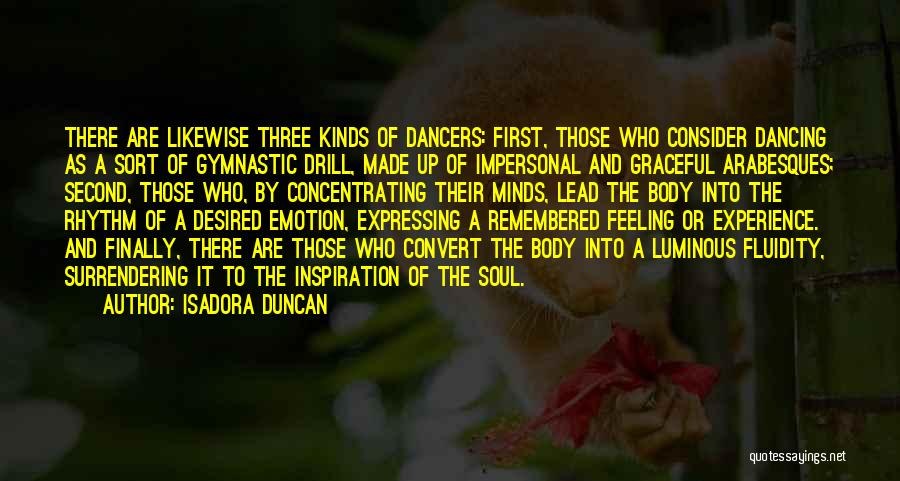 Graceful Dance Quotes By Isadora Duncan