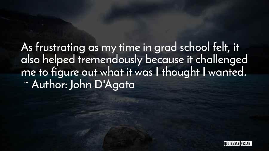 Grad School Quotes By John D'Agata