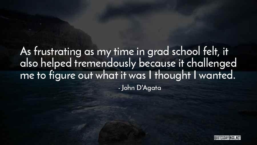 Grad School Quotes By John D'Agata