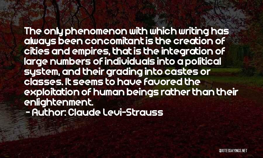 Grading System Quotes By Claude Levi-Strauss