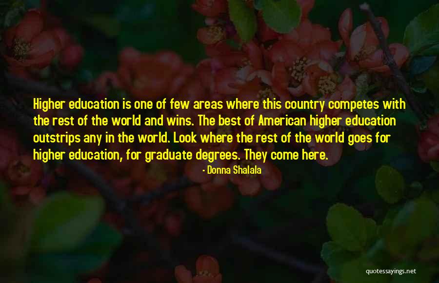 Graduate Education Quotes By Donna Shalala