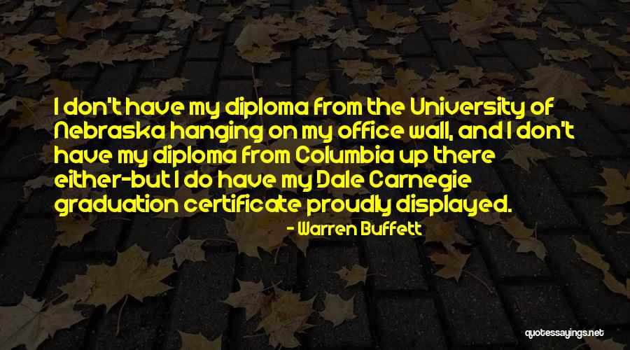 Graduation Diploma Quotes By Warren Buffett Graduation Diploma Quotes By Warren Buffett