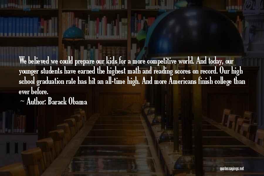 Graduation From School Quotes By Barack Obama