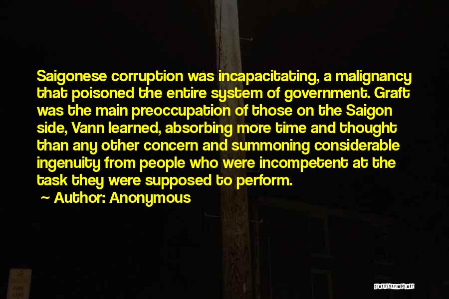 Graft And Corruption Quotes By Anonymous