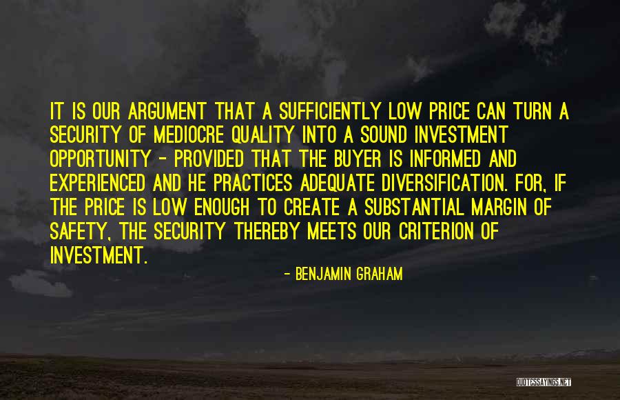 Graham Benjamin Quotes By Benjamin Graham