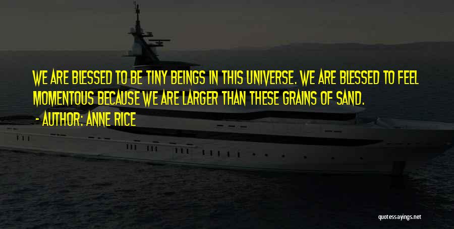 Grains Of Sand Quotes By Anne Rice