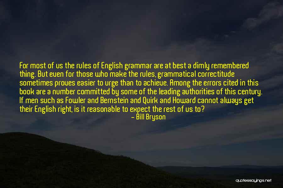 Grammar Errors In Quotes By Bill Bryson