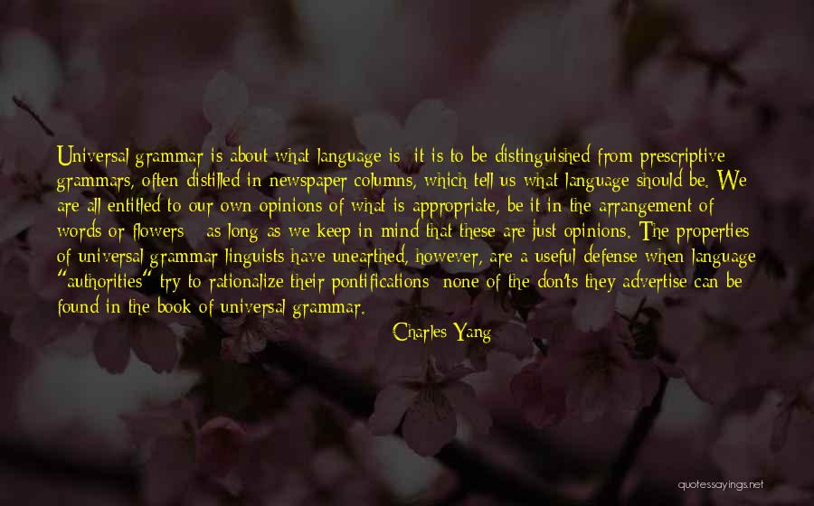 Grammars Quotes By Charles Yang Grammars Quotes By Charles Yang
