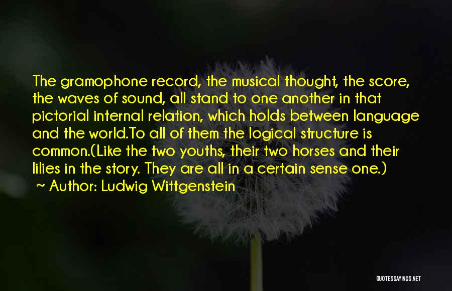 Gramophone Record Quotes By Ludwig Wittgenstein