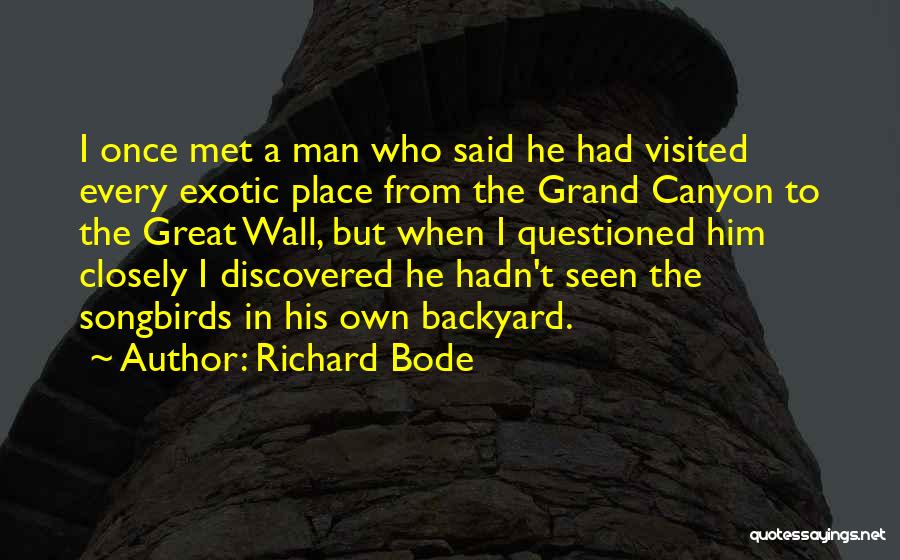 Grand Canyon Quotes By Richard Bode