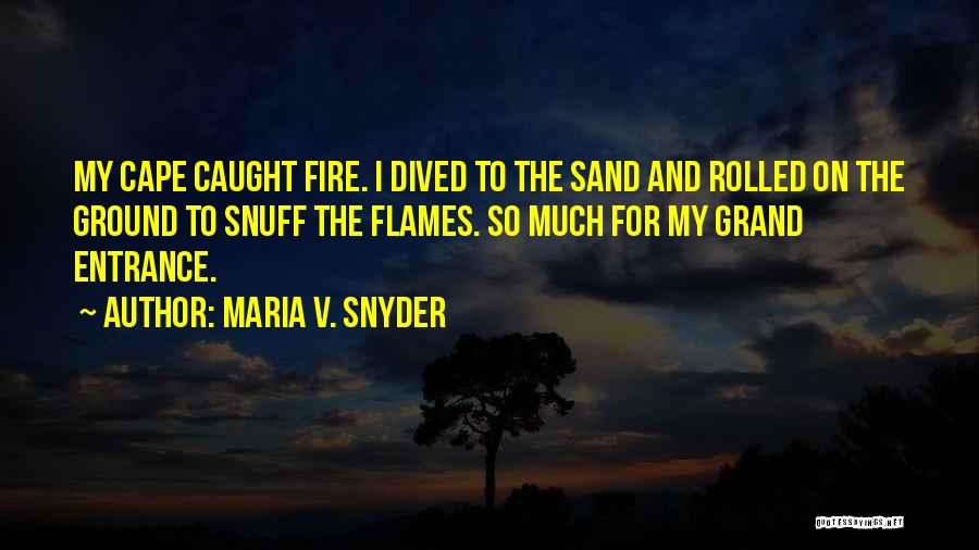 Grand Entrance Quotes By Maria V. Snyder