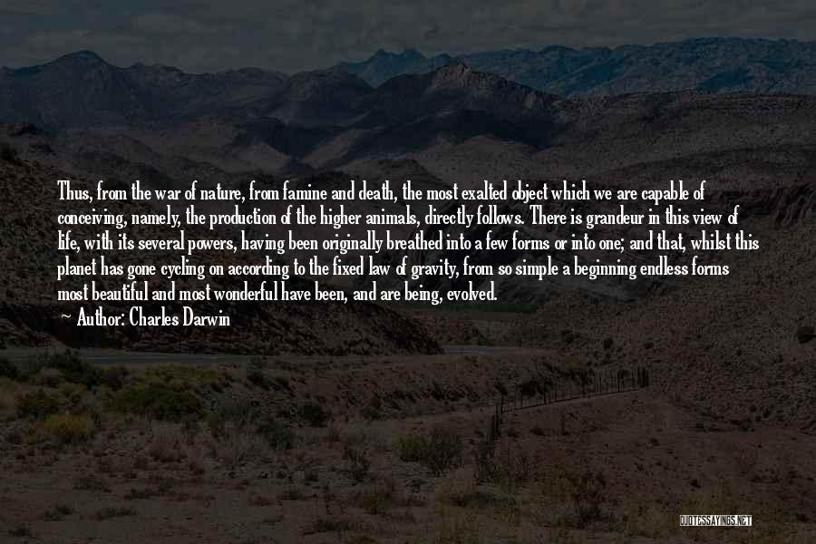 Grandeur Of Nature Quotes By Charles Darwin