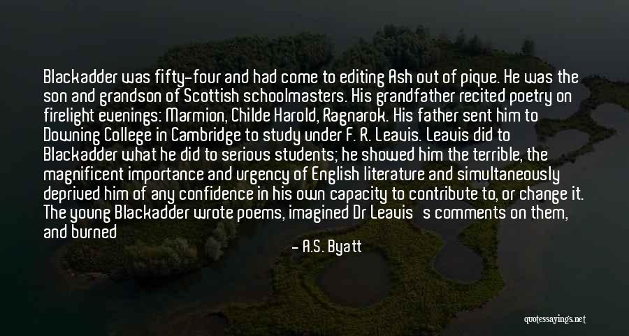 Grandfather And Grandson Quotes By A.S. Byatt Grandfather And Grandson Quotes By A.S. Byatt