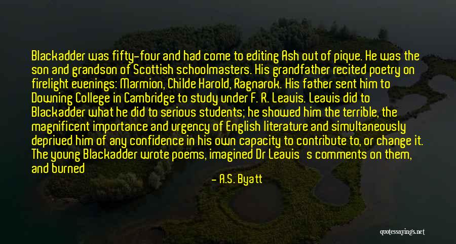 Grandfather Father And Son Quotes By A.S. Byatt