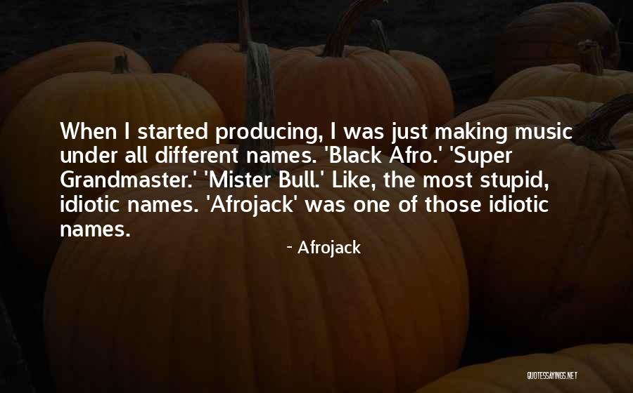 Grandmaster B Quotes By Afrojack