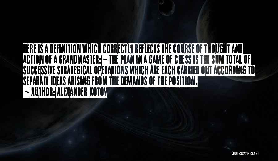 Grandmaster B Quotes By Alexander Kotov