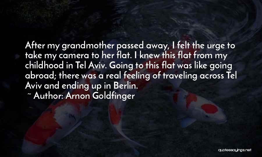 Grandmother Who Just Passed Away Quotes By Arnon Goldfinger