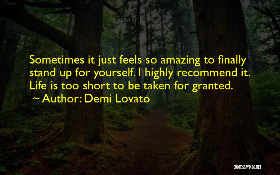 Granted Quotes By Demi Lovato