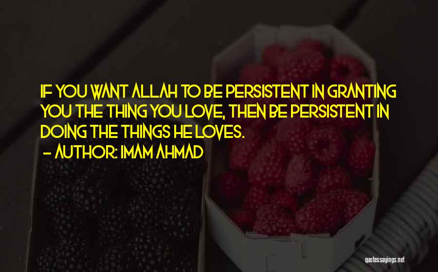 Granting Quotes By Imam Ahmad