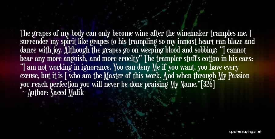 Grapes And Wine Quotes By Saeed Malik