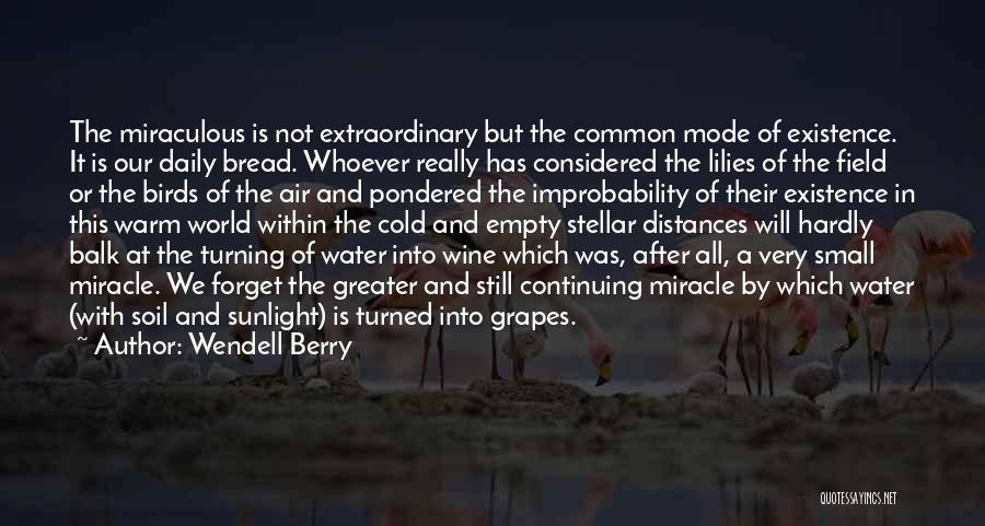 Grapes And Wine Quotes By Wendell Berry