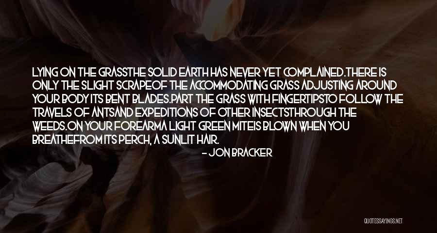 Grass Blades Quotes By Jon Bracker