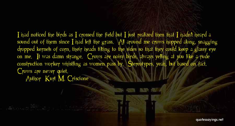 Grass Field Quotes By Kurt M. Criscione