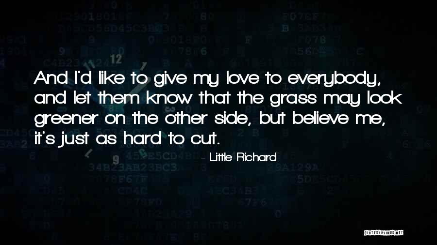 Grass Greener On Other Side Quotes By Little Richard Grass Greener On Other Side Quotes By Little Richard