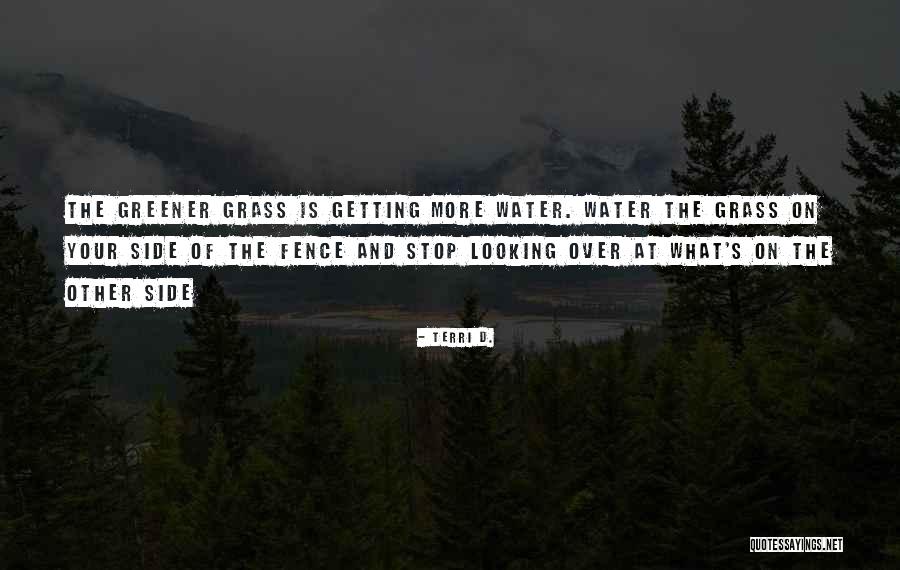 Grass Greener On Other Side Quotes By Terri D. Grass Greener On Other Side Quotes By Terri D.