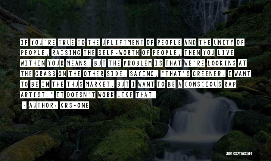 Grass Greener On The Other Side Quotes By KRS-One