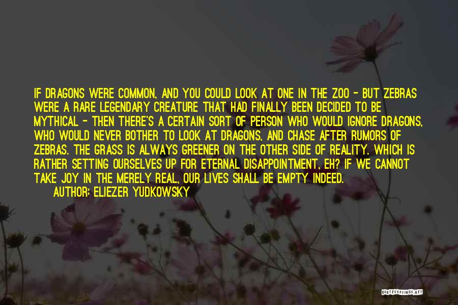 Grass Greener Other Side Quotes By Eliezer Yudkowsky