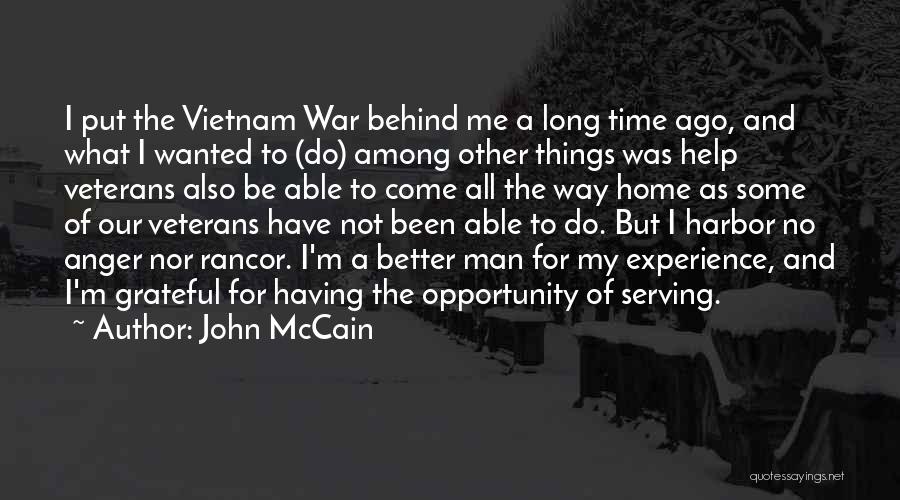 Grateful For My Man Quotes By John McCain