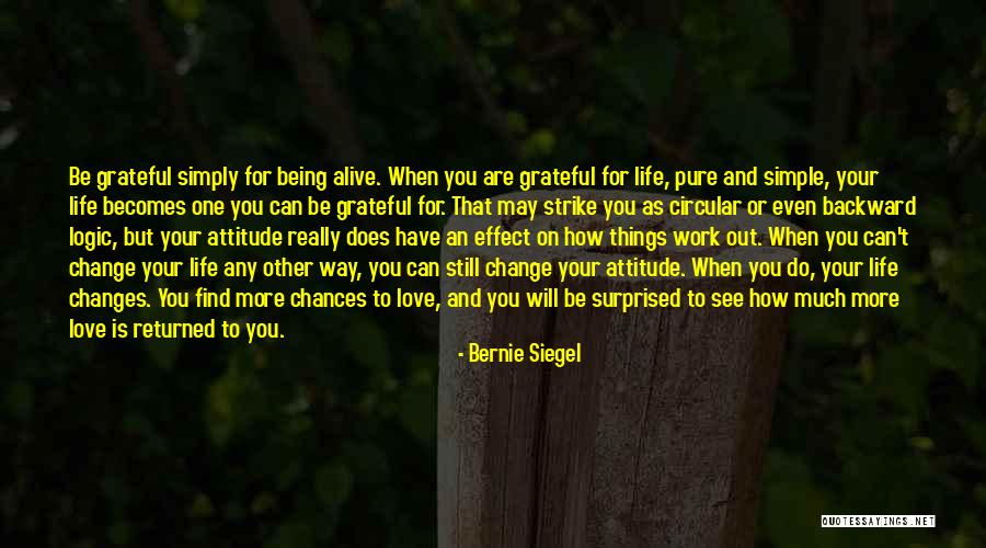 Grateful For Simple Things Quotes By Bernie Siegel