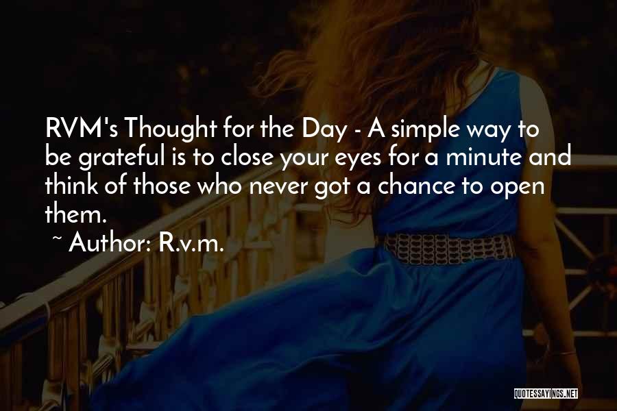 Grateful For Simple Things Quotes By R.v.m.