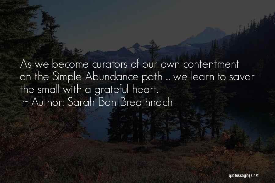 Grateful For Simple Things Quotes By Sarah Ban Breathnach