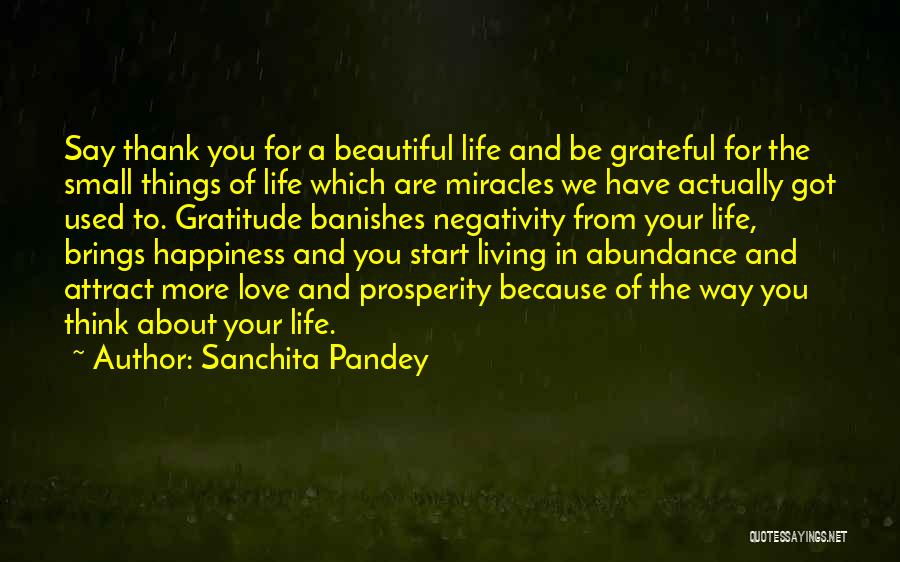 Grateful For Your Life Quotes By Sanchita Pandey