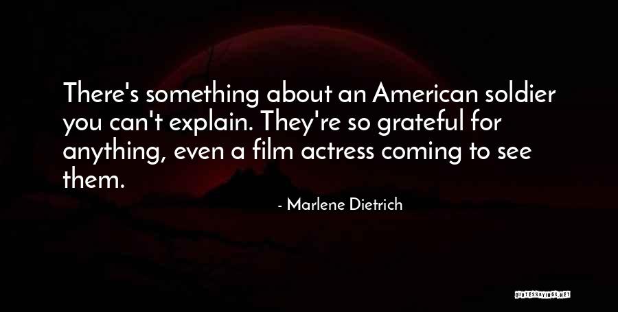 Grateful Quotes By Marlene Dietrich