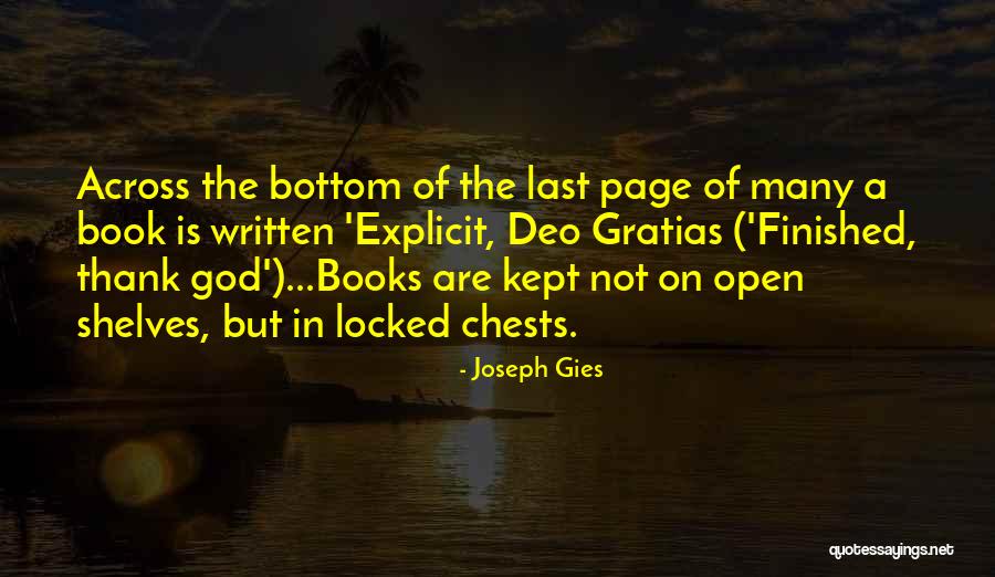 Gratias Quotes By Joseph Gies Gratias Quotes By Joseph Gies