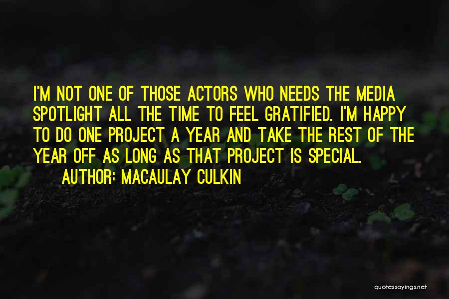 Gratified Quotes By Macaulay Culkin