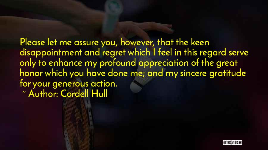 Gratitude And Appreciation Quotes By Cordell Hull