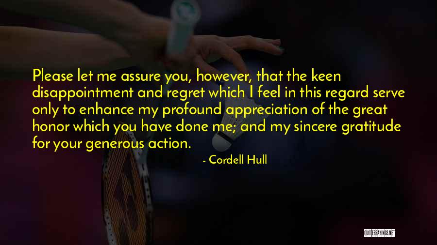 Gratitude And Appreciation Quotes By Cordell Hull