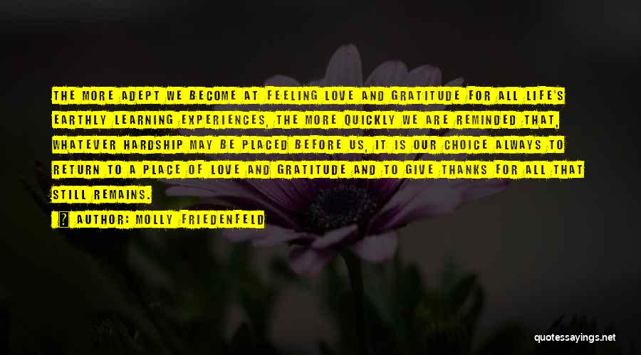 Gratitude And Thanks Quotes By Molly Friedenfeld