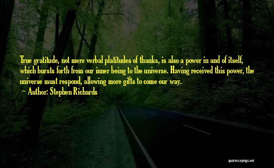 Gratitude And Thanks Quotes By Stephen Richards