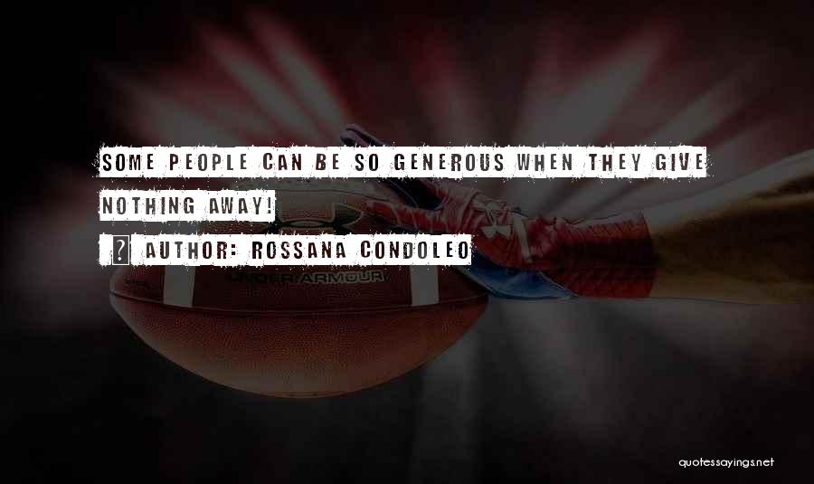 Gratitude For Generosity Quotes By Rossana Condoleo