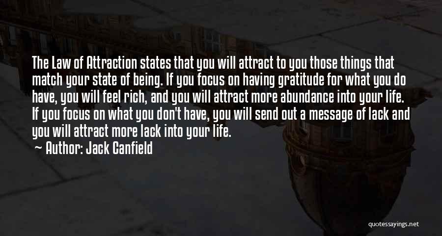 Gratitude For Life Quotes By Jack Canfield