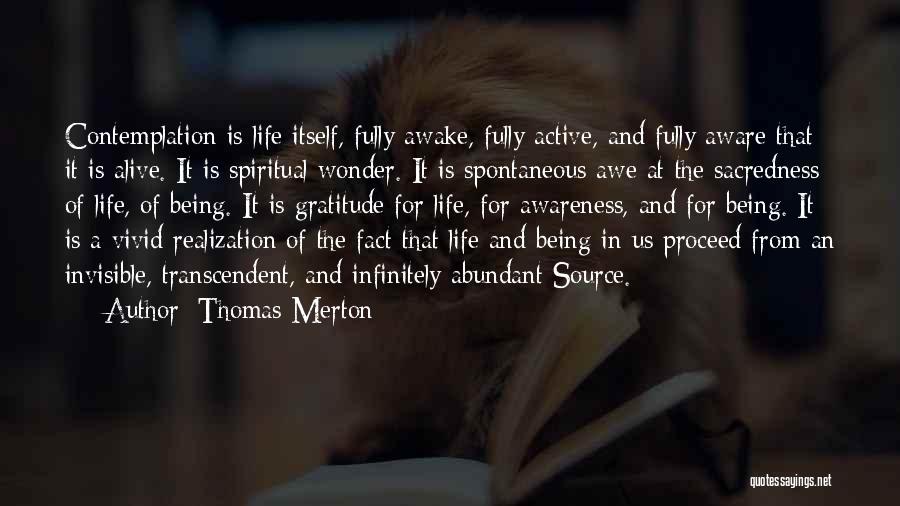 Gratitude For Life Quotes By Thomas Merton