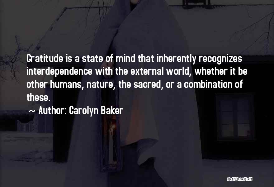 Gratitude For Nature Quotes By Carolyn Baker