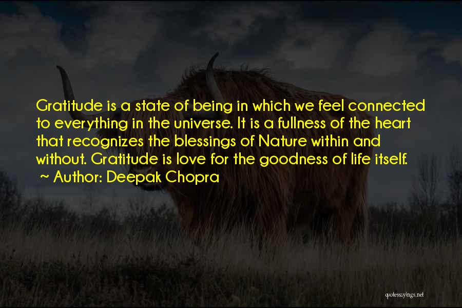 Gratitude For Nature Quotes By Deepak Chopra