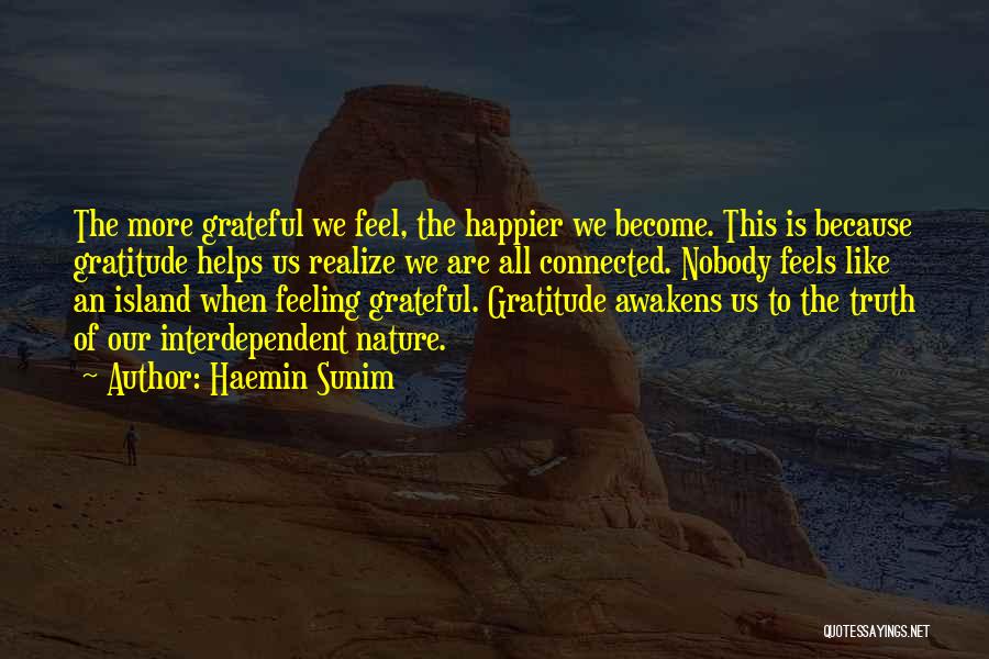 Gratitude For Nature Quotes By Haemin Sunim