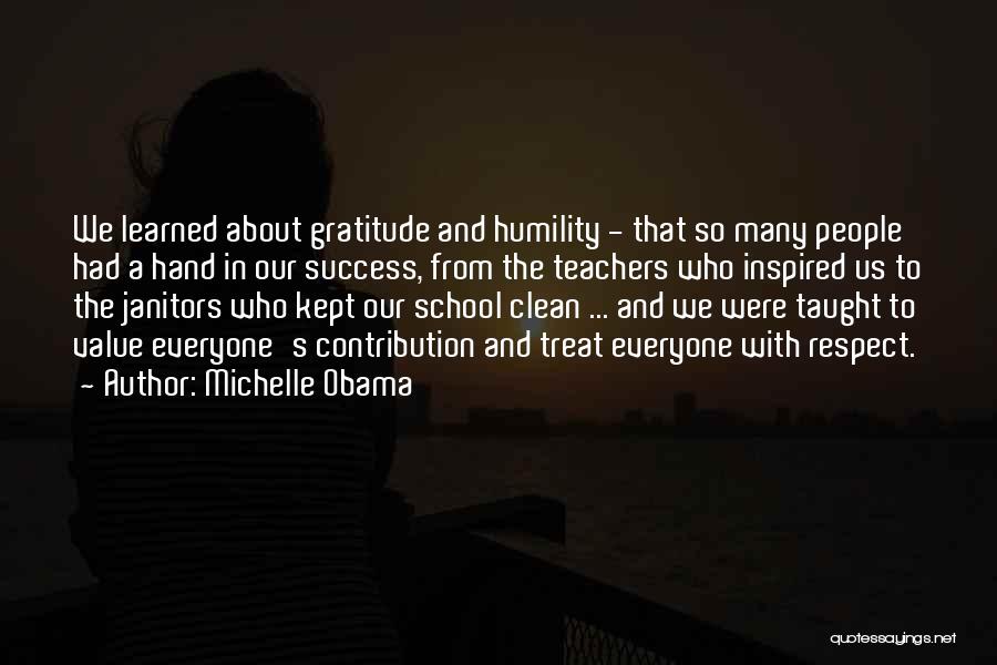 Gratitude For School Quotes By Michelle Obama